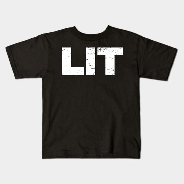 LIT – Rave EDM PLUR Kids T-Shirt by MeatMan